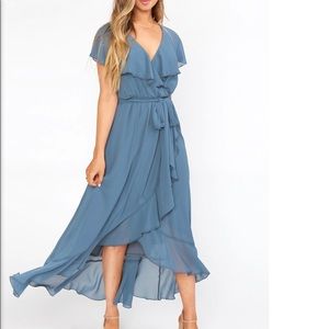 Jess Ruffle Midi Dress